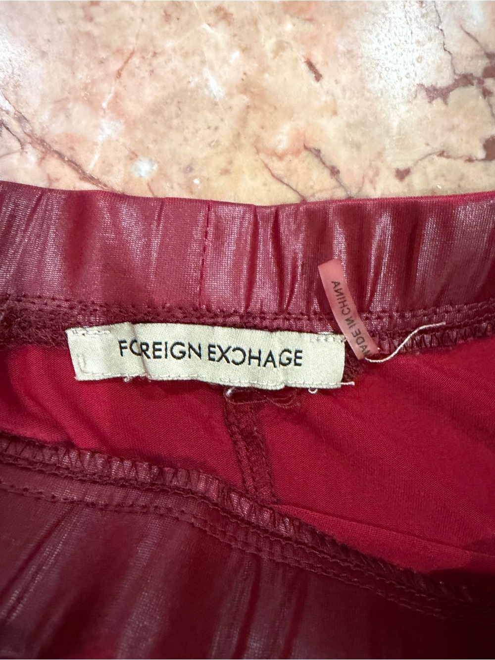 Foreign Exchange Women's Deep Burgundy Circle Skirt - Picture 2 of 3